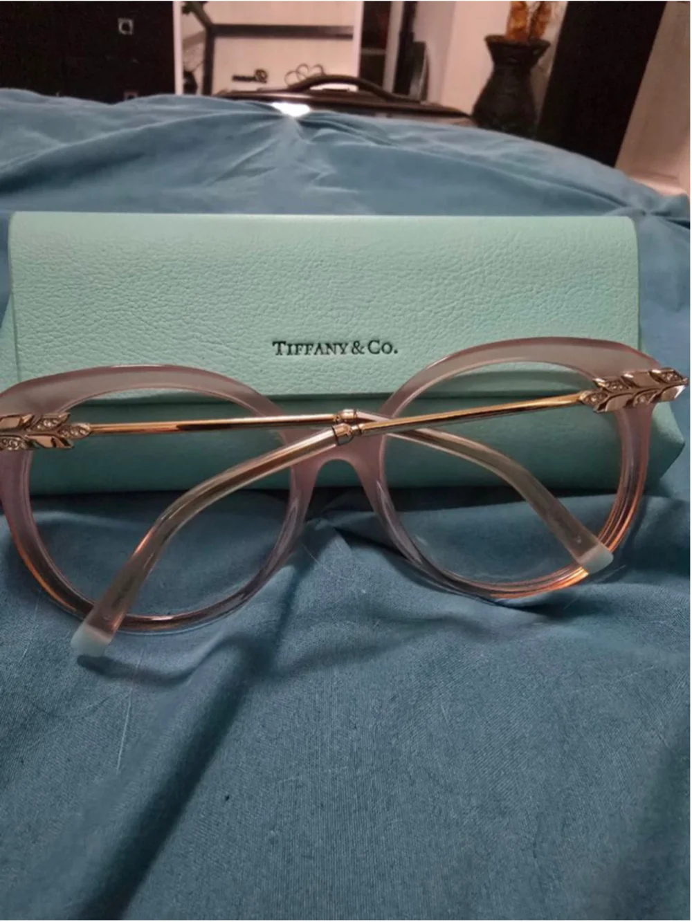 Tiffany & Co. 4189-B Milky Pink glasses with sunglass lenses